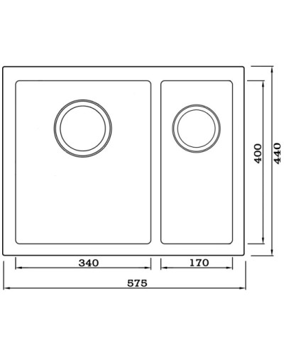 Кухонная мойка Seaman Eco Marino SME-575DR-Gold2.A