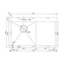 Кухонная мойка Seaman Eco Marino SMV-780R-Gun2.A