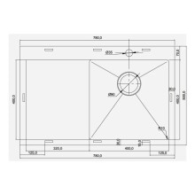 Кухонная мойка Seaman Eco Marino SMV-780L-Gold2.A