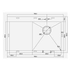 Кухонная мойка Seaman Eco Marino SMV-780L-Gold2.A