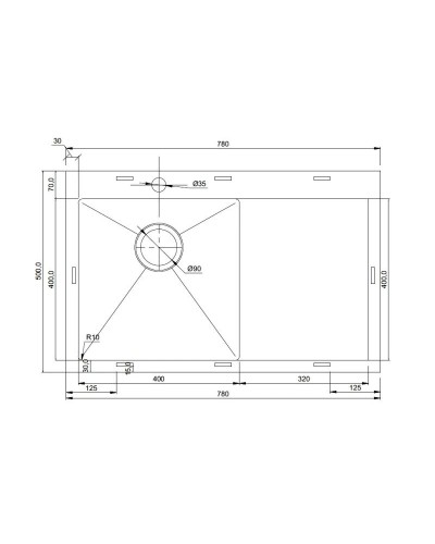 Кухонная мойка Seaman Eco Marino SMV-780R-Gold2.A