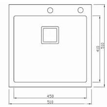 Кухонная мойка Seaman Eco Marino SMB-5151SQ.B