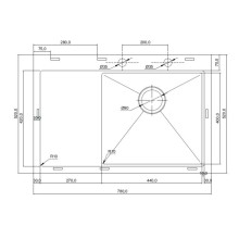 Кухонная мойка Seaman Eco Marino SMB7852LSKB+SSA
