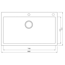 Кухонная мойка Seaman Eco Marino SMB-8051S.B