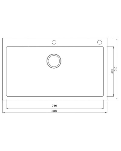 Кухонная мойка Seaman Eco Marino SMB-8051S.B