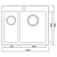 Кухонная мойка Seaman Eco Marino SMV-575DL.A