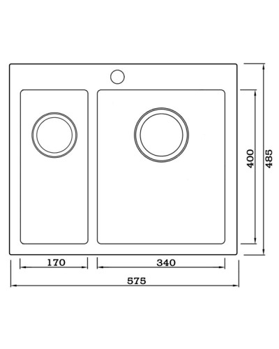 Кухонная мойка Seaman Eco Marino SMV-575DL.A