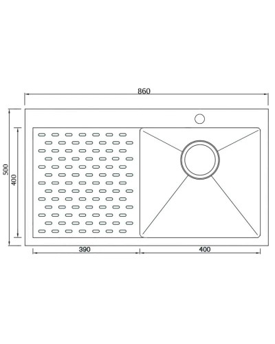 Кухонная мойка Seaman Eco Marino SMV-860PL.A