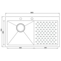 Кухонная мойка Seaman Eco Marino SMV-860PR.B
