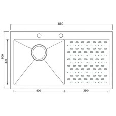 Кухонная мойка Seaman Eco Marino SMV-860PR.B