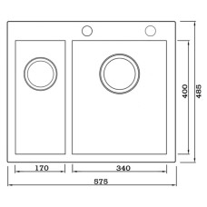 Кухонная мойка Seaman Eco Marino SMV-Z-575DL.B