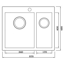 Кухонная мойка Seaman Eco Marino SMV-Z-575DR.A