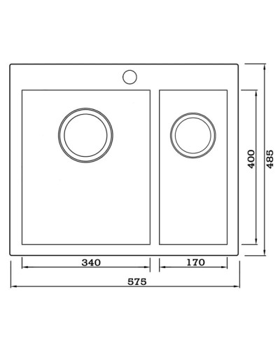 Кухонная мойка Seaman Eco Marino SMV-Z-575DR.A