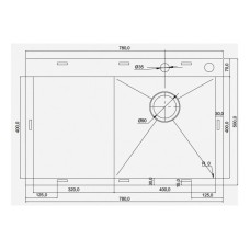 Кухонная мойка Seaman Eco Marino SMV-Z-780L.B