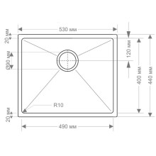 Кухонная мойка Seaman Eco Marino SME-530.A