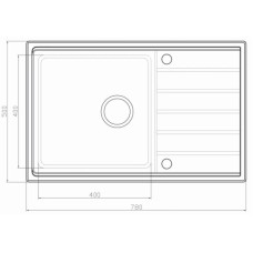 Кухонная мойка Seaman Eco Roma SMR-7850AK.B+SSA-007