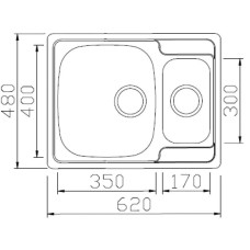 Кухонная мойка Seaman Eco Wien SWT-6248B.A