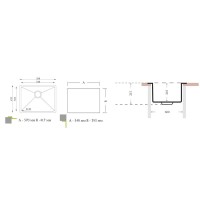 Кухонная мойка Florentina Optima полированная сталь OP.548.395.B.10.P.10