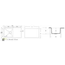 Кухонная мойка Florentina Logika полированная сталь LO.860.500.B.10.P.10