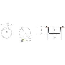 Кухонная мойка Florentina Gloriya полированная сталь GL.510.B.10.P.08