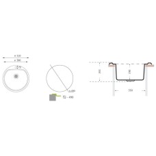 Кухонная мойка Florentina Gloriya полированная сталь GL.510.B.10.P.08