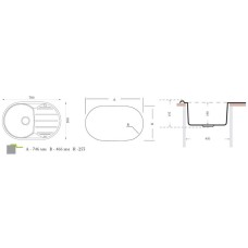 Кухонная мойка Florentina Gloriya полированная сталь GL.780.500.B.10.P.08