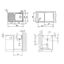 Кухонная мойка Teka Classic 1B 1D полированная сталь 10119056