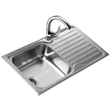 Кухонная мойка Teka Classic 1B 1D декоративная сталь 10119057