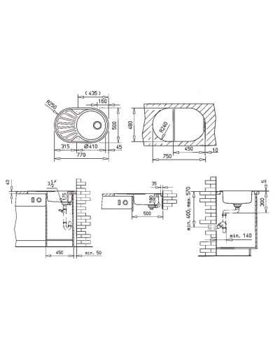 Кухонная мойка Teka DR 77 1B 1D  матовая сталь 40127301