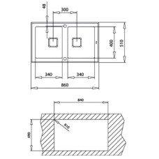 Кухонная мойка Teka Diamond RS15 2B 86 Black 115030017