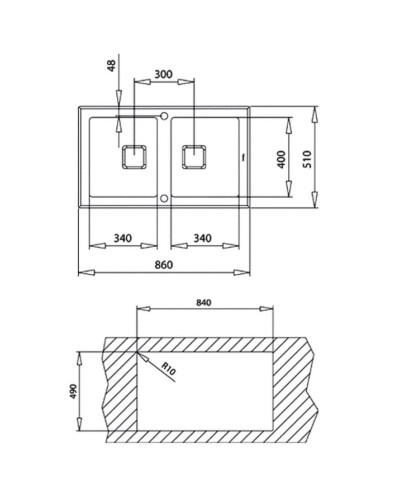 Кухонная мойка Teka Diamond RS15 2B 86 Black 115030017