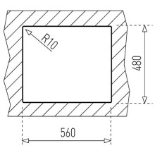 Кухонная мойка Teka Princess 580.500 1B ½D декоративная сталь 40109615