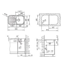 Кухонная мойка Teka Stylo 1B 1D полированная сталь 10107017