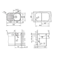 Кухонная мойка Teka Stylo 1B 1D полированная сталь 10107017