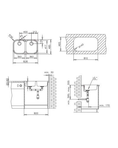 Кухонная мойка Teka Stylo 2B полированная сталь 10107028