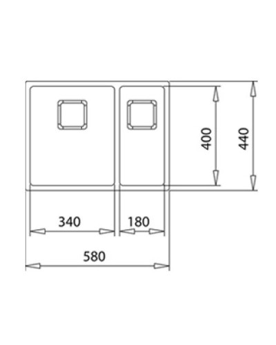 Кухонная мойка Teka Flexlinea RS15 2B 580 полированная сталь 115030010