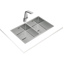 Кухонная мойка Teka Flexlinea RS15 2B 740 полированная сталь 115030009