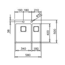 Кухонная мойка Teka Forlinea RS15 2B 580 полированная сталь 115030013