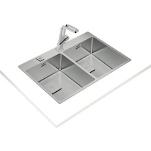 Кухонная мойка Teka Forlinea RS15 2B 740 полированная сталь 115030011