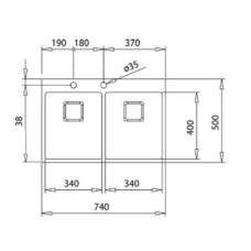 Кухонная мойка Teka Forlinea RS15 2B 740 полированная сталь 115030011