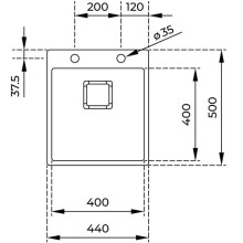 Кухонная мойка Teka Forlinea RS15 40.40 полированная сталь 115000019