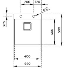 Кухонная мойка Teka Forlinea RS15 40.40 полированная сталь 115000019