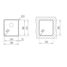 Кухонная мойка Teka Bef 34.38 F полированная сталь 40180110