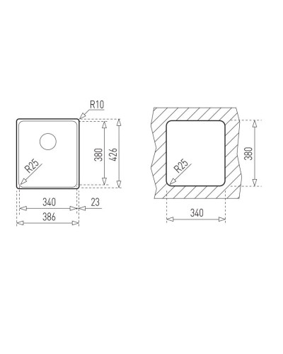 Кухонная мойка Teka Bef 34.38 F полированная сталь 40180110