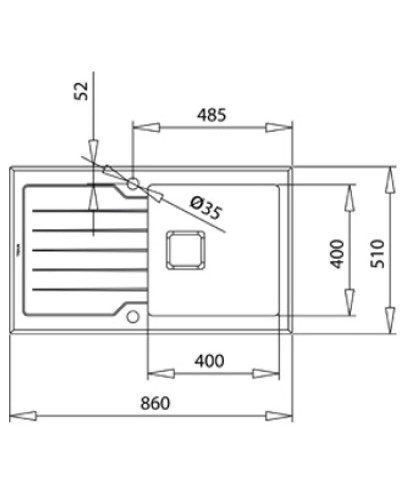 Кухонная мойка Teka Diamond RS15 1B 1D 86 White 115100012