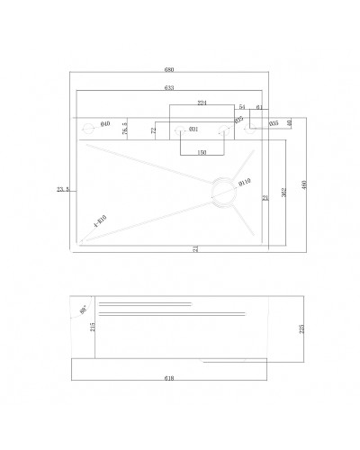 Кухонная мойка Abber Wasser Kreis 68 AF2194 Хром
