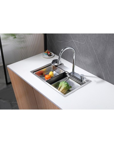 Кухонная мойка Abber Wasser Kreis 68 AF2194 Хром