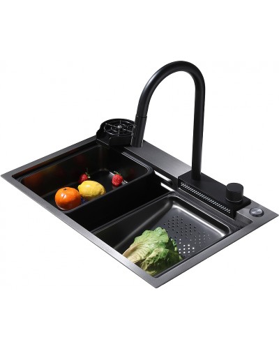 Кухонная мойка Abber Wasser Kreis 68 AF2194B Черная матовая