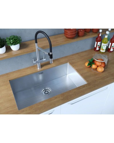 Кухонная мойка Paulmark Koher нержавеющая сталь PM807444-BS