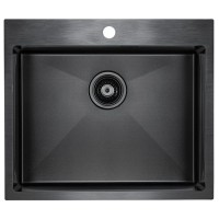 Кухонная мойка Paulmark Isar вороненая сталь PM805951-GM